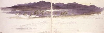 Sonnenuntergang vom Wordsworths Sitz, Brantwood von William James Linton